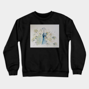 Peacock line drawing Crewneck Sweatshirt